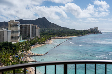 Obraz premium waikiki beach view