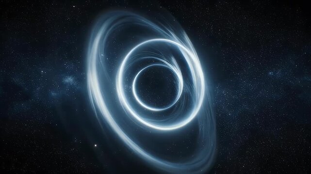 Black Hole with Swirling Accretion Disk.