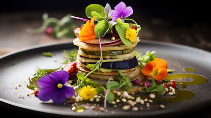 salad with salmon and avocado