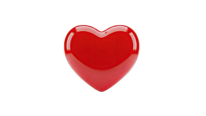 Fototapeta premium Glossy Red Heart Shape