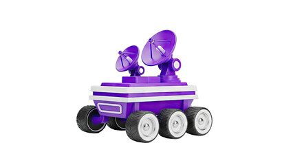 Purple Rover with Satellite Dishes