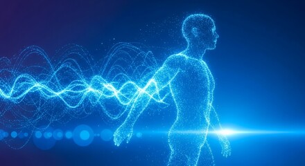 Young person immersed in the future of entertainment with cutting-edge virtual reality technology, experiencing a vibrant digital world with advanced headset and futuristic neon lighting