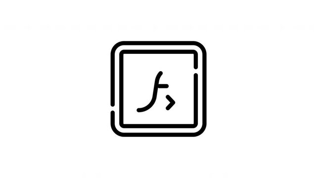 Animated Mathematical Function Fx Display
