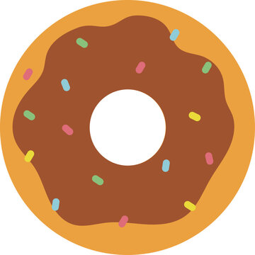 donut isolated on white