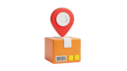Delivery Box with Location Pin