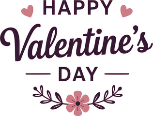 Happy Valentine's Day. Nostalgic Love Letter. Mail, letter or stationery theme. Vintage style postcard. Transparent background EPS version.