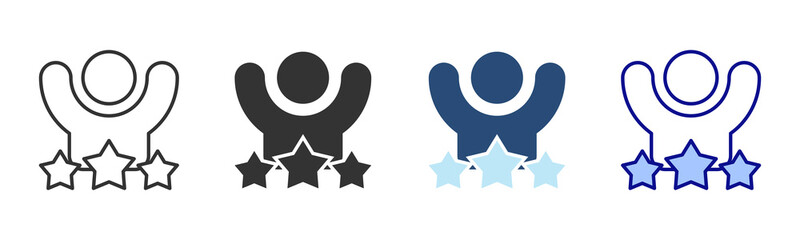 Excellence Icon Set. Designed In Multi Style