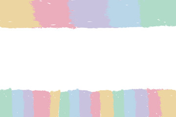 クレヨンタッチ 幼児向けHP用 ヘッダー・フッターセット ふんわりカラー
Crayon Style Header & Footer Set for Kids Website &ndash; Soft Color