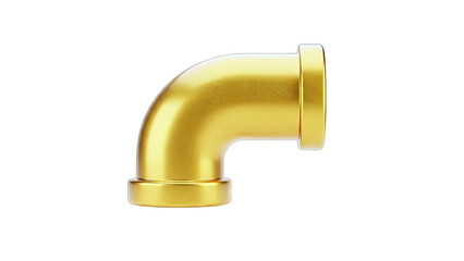 Golden Pipe Elbow Fitting