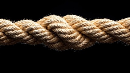 Close-up of twisted nautical rope