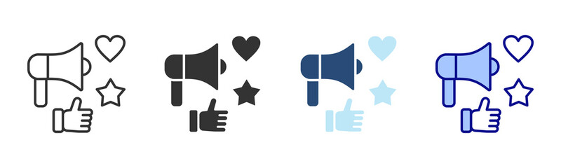 Social Marketing Icon Set. Designed In Multi Style