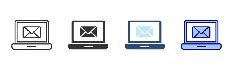 Emai Icon Set. Designed In Multi Style