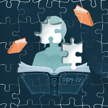 psychology abstract digital illustration flat design animation