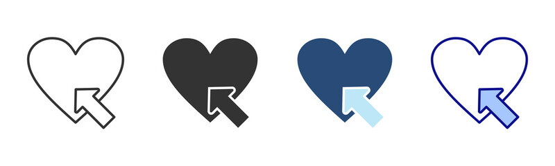 Favorite Icon Set. Designed In Multi Style