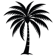 set of trees silhouettes