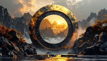 Mystical Portal to Another World - A Landscape of Wonder.