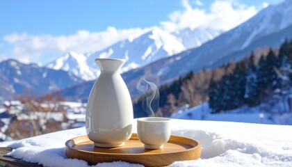 日本酒のある風景(とっくりとおちょこ)
Sake
