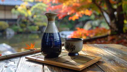日本酒のある風景(とっくりとおちょこ)
Sake