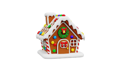 Decorated Gingerbread House