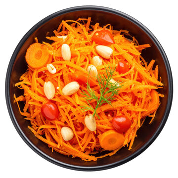 Refreshing shalgam carrot and turnip salad, a probiotic-rich central asian condiment, perfectly isolated on a clean white studio background