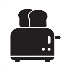 Toaster silhouette icon