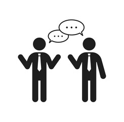 ビジネスマンの会話