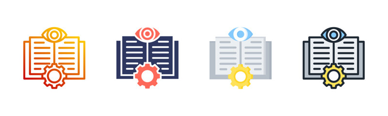 Supervised Learning Multi Style Icon Set