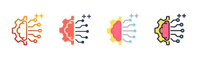 Reinforcement Learning Multi Style Icon Set