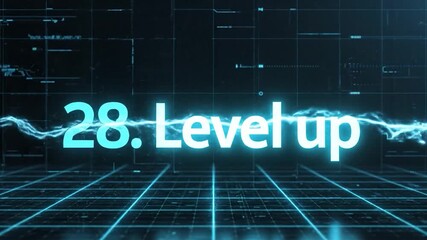 Level Up Gaming Progress Indicator Animation - Powered by Adobe
