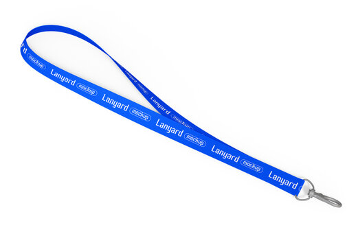 Realistic Lanyard Mockup PSD Template