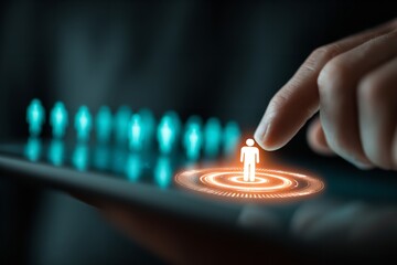 Exploring digital connections through innovation and technology in a modern workspace