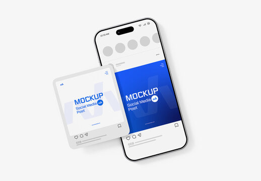 Social Media App Screen Mockup