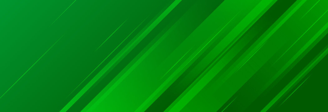 Abstract green gradient background with shiny diagonal lines