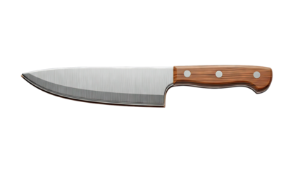 Chef's Knife with Wooden Handle