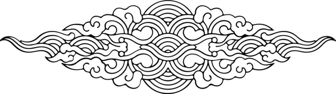 Traditional Asian Cloud Pattern