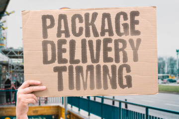 "Package Delivery Timing" Shipment posts reveal absence patterns. SHIPMENT. POSTS. REVEAL. ABSENCE. PATTERNS.