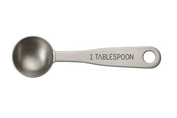 Stainless steel tablespoon for accurate kitchen measurement