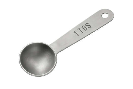 Stainless steel tablespoon measuring 1 tbs cooking utensil