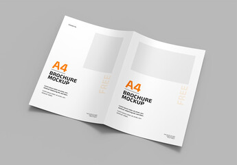 Leaflet Bifold Brochure Mockup