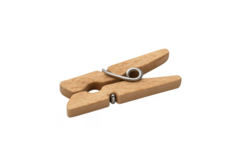 Wooden clothespin for laundry and household chores
