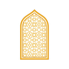 Islamic Geometric Window Pattern