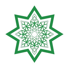 Intricate Geometric Star Pattern