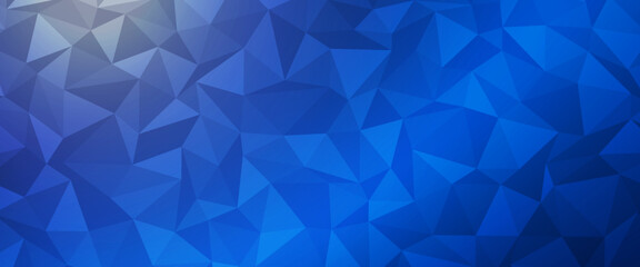 Obraz premium Dark BLUE vector abstract polygonal pattern. Creative geometric illustration in Origami style with gradient. Brand-new design for your business.