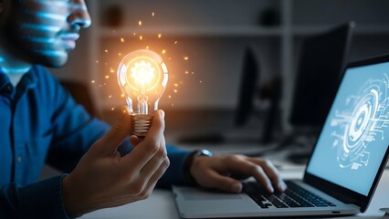 Creative professional using technology for innovative digital solutions