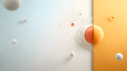 Abstract spheres in vibrant hues form a compelling composition, a fusion of design and color, ideal for modern projects