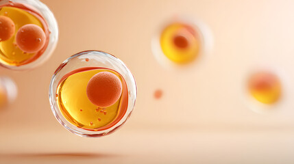 close-up view of a fat cells or adipocytes, demonstrating the cellular structure of adipose tissue. This image is perfect for illustrating concepts in biology, healthcare, and wellness