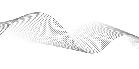 Dotted wavy line background. Black halftone undulate pattern. Curved dashed gradient design element for poser, banner, presentation, booklet. Abstract flowing particle wave wallpaper. Vector