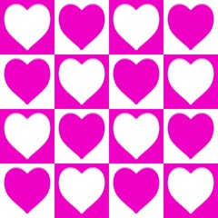 Festival of love, Valentine's Day, expression of love, pink heart pattern on a white background and white heart on a pink background, Patterns, Covers, Wallpaper, Carpet Design, Prints, Wraps.