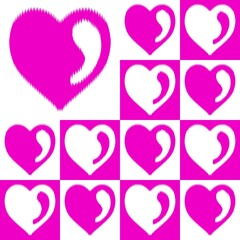 Festival of love, Valentine's Day, expression of love, pink heart pattern on a white background and white heart on a pink background, Patterns, Covers, Wallpaper, Carpet Design, Prints, Wraps.