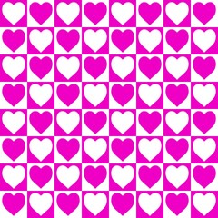 Festival of love, Valentine's Day, expression of love, pink heart pattern on a white background and white heart on a pink background, Patterns, Covers, Wallpaper, Carpet Design, Prints, Wraps.